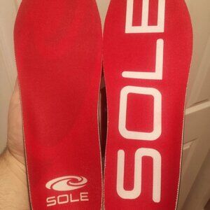 Best-Selling SOLE Active Medium (Red) Size M12/W14 Footbed Insoles - $59 Retail